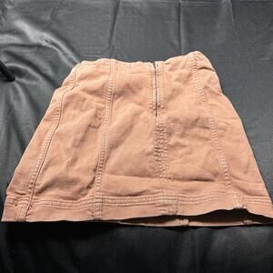 Wish List WOMENS pink/orange short jean skirt